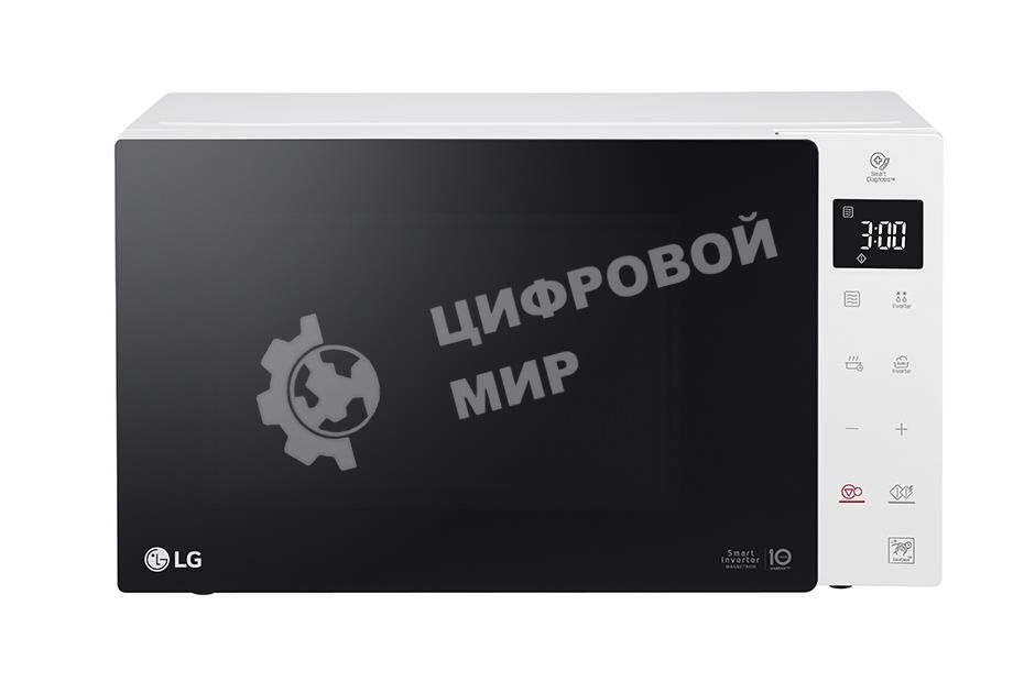 Микроволновая печь LG MW25R35GISW белый/черный, 25 л, 1000 Вт, переключатели - сенсор