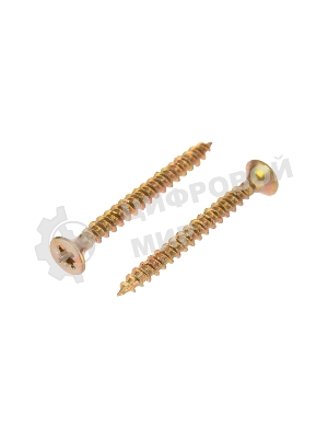 Саморез универсальный Kranz 3х30, желтый цинк, упаковка поставщика (16 000 шт.)