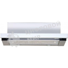 Вытяжка встраиваемая Elikor Интегра Glass 50Н-400-В2Д нержавеющая сталь/стекло бежевое, 50 см, 400 куб. м/ч, 55 дБ