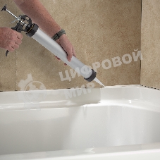 Пистолет для герметика Sparta 750мл ''закрытый'' алюминиевый корпус круглый шток 8 мм