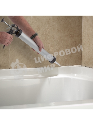 Пистолет для герметика Sparta 750мл ''закрытый'' алюминиевый корпус круглый шток 8 мм