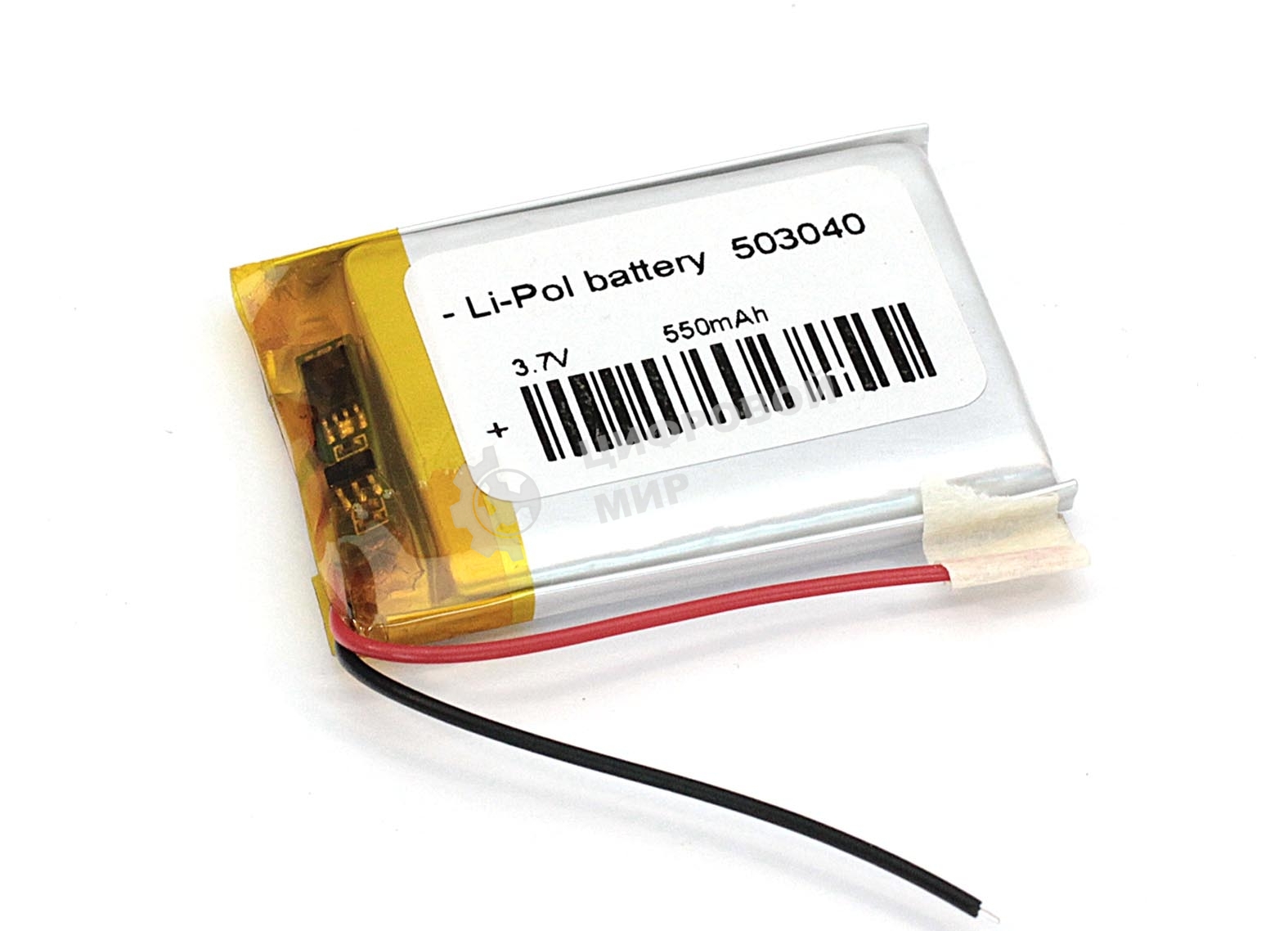 Аккумулятор Li-Pol (батарея) 5x30x40 мм 2pin 3.7V/550mAh