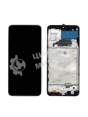 Дисплей для Samsung Galaxy A22 SM-A225F в сборе с тачскрином и рамкой (OLED) черный