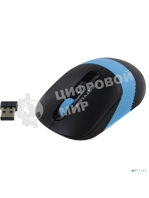 Мышь беспроводная A4Tech Fstyler FG10 черный/синий, 2000 dpi, радиоканал, USB, кнопки - 4