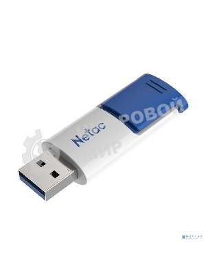 Флешка USB Netac U182 Blue (NT03U182N-256G-32BL), 256Gb, USB 3.0, R/W 70/30, белый/синий