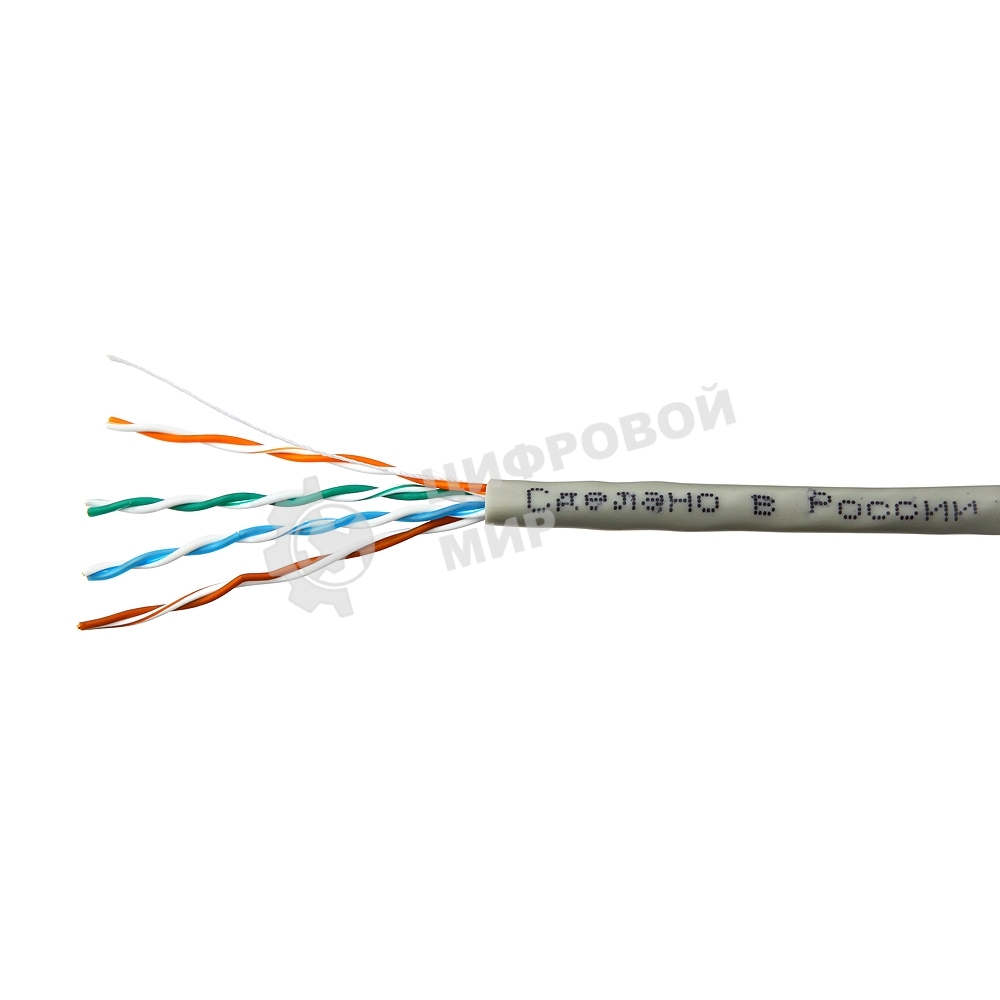 Кабель SkyNet Premium UTP indoor 4x2x0,51, медный, FLUKE TEST, кат.5e, однож., 100 м, box, серый