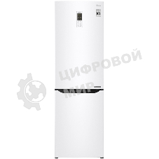 Холодильник LG GA-B419SQGL белый двухкамерный 223/79л морозилка снизу, No Frost