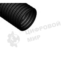Труба гофрированная ПНД d63 мм с протяжкой черный (15 м) Ruvinil 26301