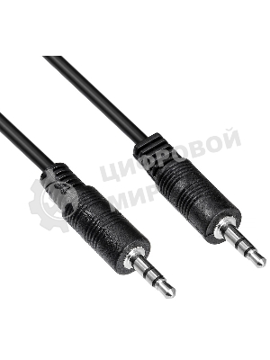 Кабель соединительный аудио-видео Buro Jack 3.5 (m)/Jack 3.5 (m) 1м. черный