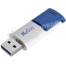 Флешка USB Netac U182 (NT03U182N-512G-30BL), 512Gb, USB 3.0, R/W 70/30, синий/белый