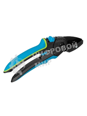 Секатор с наковальней Palisad LUXE 220 мм, регулировка захвата, трехкомпонентные рукоятки