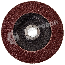 Круг лепестковый торцевой КЛТ-1, зернистость Р40(40Н), 150 х 22,2 мм, (БАЗ) Россия