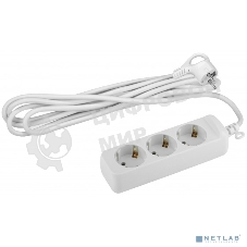 Удлинитель ЭРА U-3e-10m-3x1 с заземлением 3 гнезда 10 м полипропилен, 3х1 мм2