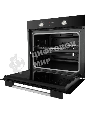 Встраиваемый духовой шкаф Kuppersberg HO 608 B электрический, High-Tech, 60 см, объем 80 л, 8 режимов, поворотное управление, макс. Температура 300 градусов, дисплей, таймер, черный