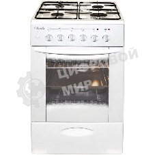 Комбинированная плита Лысьва ЭГ 404 МС-2у белый (стеклянная крышка) реш.чугун