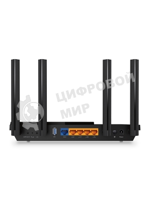 Роутер беспроводной TP-Link Archer AX55 AX3000 10/100/1000BASE-TX черный