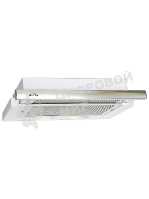 Вытяжка встраиваемая Elikor Интегра 60П-400-В2Л белый/нержавеющая сталь