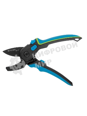 Секатор с наковальней Palisad LUXE 220 мм, регулировка захвата, трехкомпонентные рукоятки