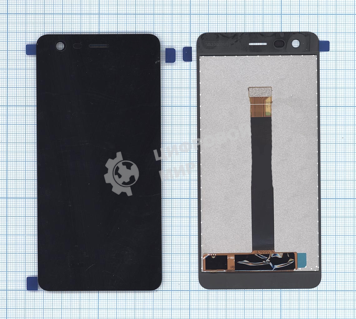 Дисплей для Nokia 2 черный