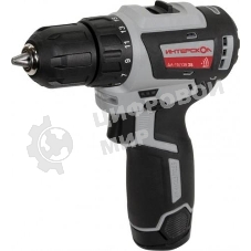 Дрель-шуруповерт ИНТЕРСКОЛ ДА-10/12В 38, 12 В, 3 Ач, 38 Нм, бесщеточный