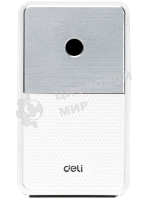 Точилка для карандашей механическая Deli 71160White, 1 отверстие, пластик, белый