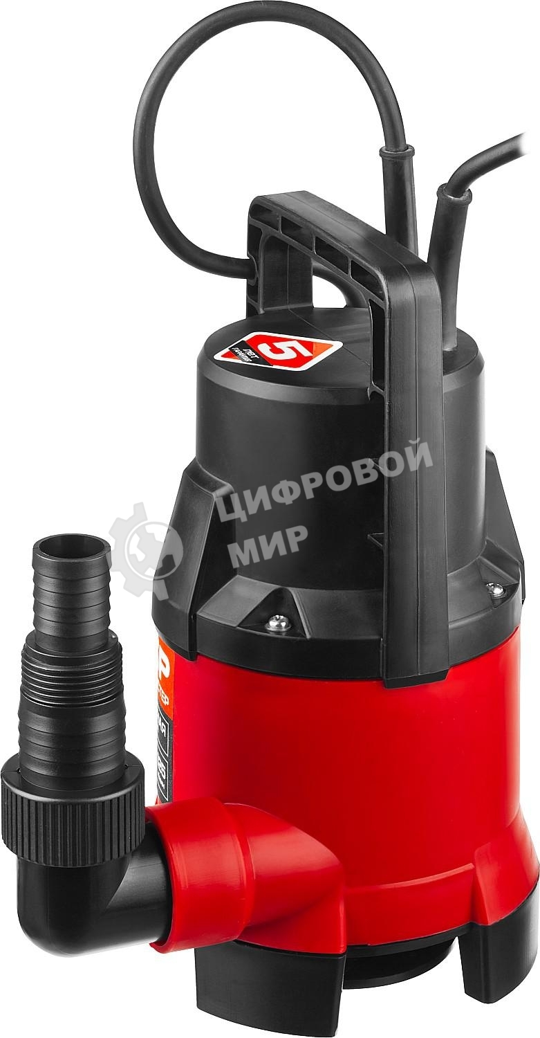 Насос ЗУБР НПГ-М1-400 мастер м1 погружной дренажный для грязной воды d частиц до 35мм 400Вт 125л/м