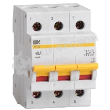 Выключатель нагрузки (мини-рубильник) IEK MNV10-3-040 ВН-32 3Р 40А