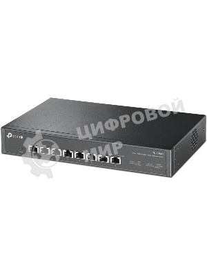 Коммутато TP-Link 8-port Desktop/Rackmount 10G Unmanaged Switch, 8 100/1G/2.5G/5G/10G RJ-45 ports,  1 Fan with intelligent speed control, 100-240 VAC, 50/60 Hz.