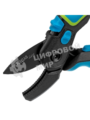 Секатор с наковальней Palisad LUXE 220 мм, регулировка захвата, трехкомпонентные рукоятки