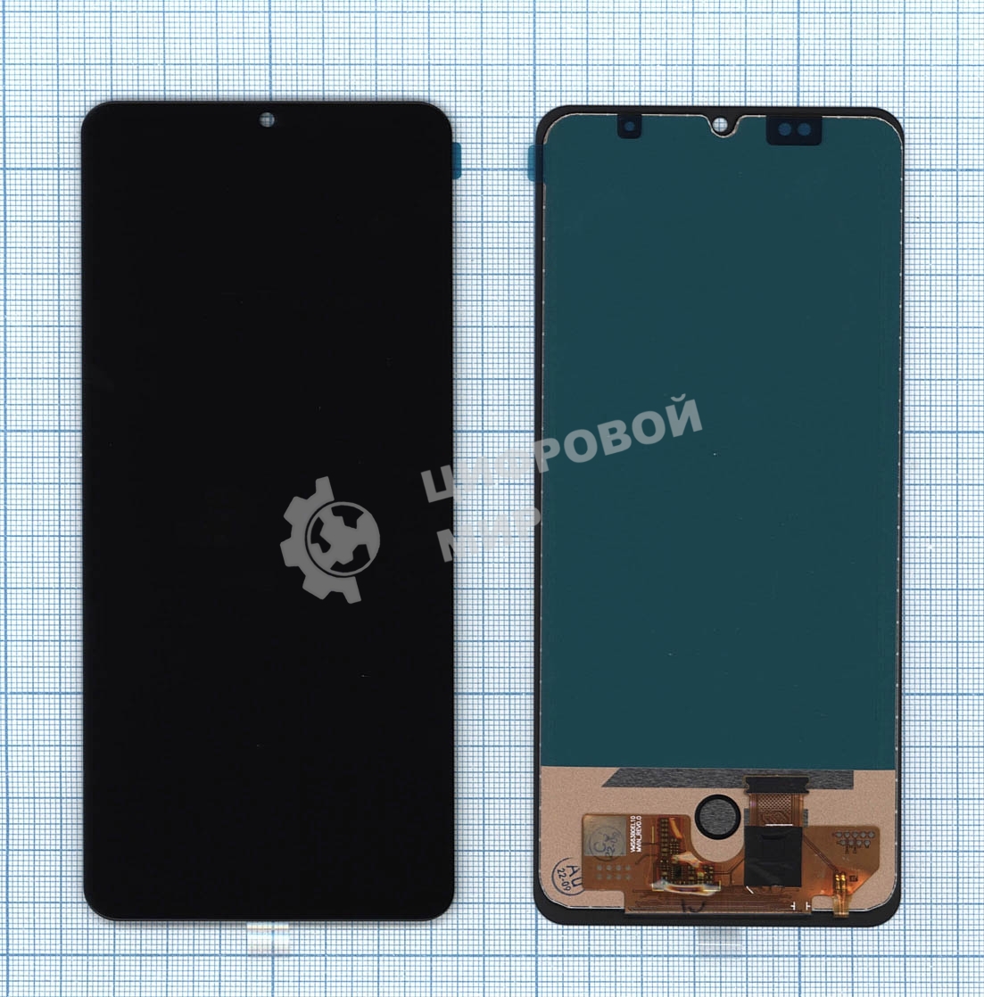 Дисплей для Samsung Galaxy A22 SM-A225F в сборе с тачскрином (INCELL) черный