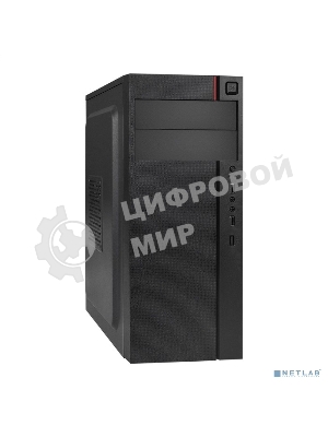 Компьютерный корпус Miditower ExeGate AA-440-AA400 (ATX, AA400 8 см, 2*USB, аудио)