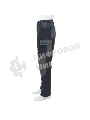 Брюки профессиональные рабочие, 97% хлопок 3% спандекс, M Gross