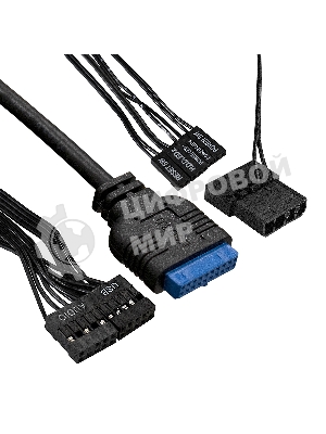 Компьютерный корпус Minitower ExeGate mEVO-7807-NPX500 (mATX, БП 500NPX 12см, 1хUSB+1хUSB 3.0, черный 1x12см с RGb подсветкой)