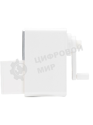 Точилка для карандашей механическая Deli 71160White, 1 отверстие, пластик, белый