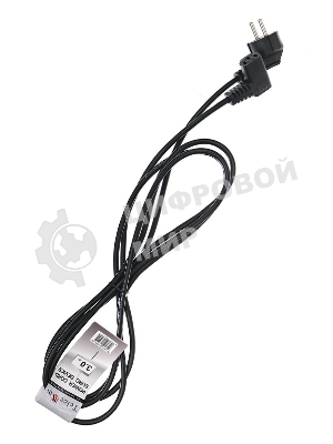 Кабель компьютер - розетка угловой 220V 3м (Европейский стандарт) Telecom TP021DA-3.0-BK