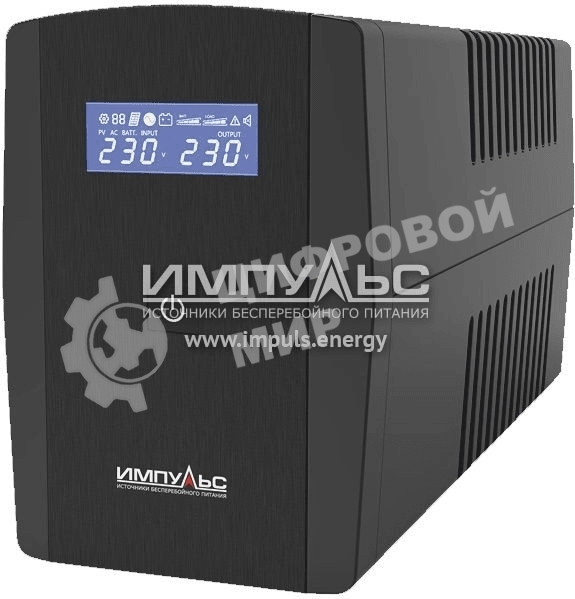 Источник бесперебойного питания Импульс ЮНИОР СМАРТ 600, 600/360 ВА/Вт, LED, USB, SCHUKOx2