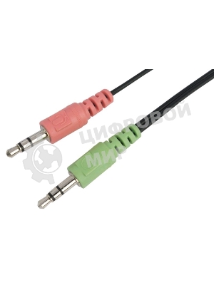 Гарнитура Oklick HS-M137V чёрный, проводная, 3.5 мм