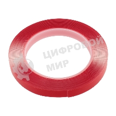 Двухсторонний скотч Rexant, прозрачный, на акриловой основе, 12 мм, ролик 5 м