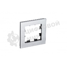 Рамка 1-м AtlasDesign Nature металл, серебр. SchE ATN312101