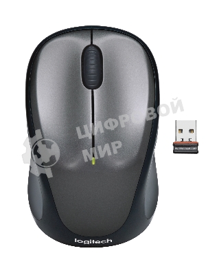 Мышь беспроводная Logitech M235 серый/черный, 1000 dpi, радиоканал, USB, кнопки - 3