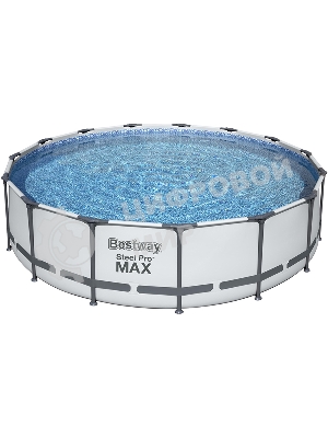 Каркасный бассейн Bestway Steel Pro Max (полный комплект) 457x107 см, 14970 л, Bestway 56488