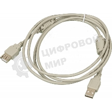 Кабель-удлинитель USB2.0 USB2.0-AM-AF-1.8M-MG USB A (m)/USB A (f) 1.8м феррит.кольца