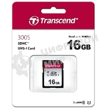 Флеш карта SD 16Gb Transcend SDHC UHS-I U1