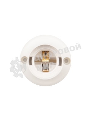 Патрон пластиковый Rexant настенный Е27 наклонный, белый c этикеткой