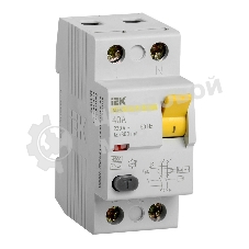 Выключатель дифференциального тока (УЗО) IEK MDV10-2-040-300 ВД1-63 2Р 40А 300мА IEK