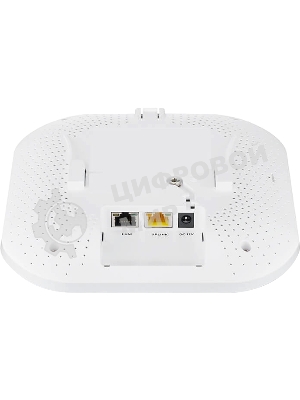Гибридная точка доступа Zyxel NebulaFlex Pro WAX610D, WiFi 6, 802.11a/b/g/n/ac/ax (2,4 и 5 ГГц), MU-MIMO, антенны 4x4 с двойной диаграммой, до 575+2400 Мбит/с, 1xLAN 2.5GE, 1xLAN GE, PoE, защита от 4G