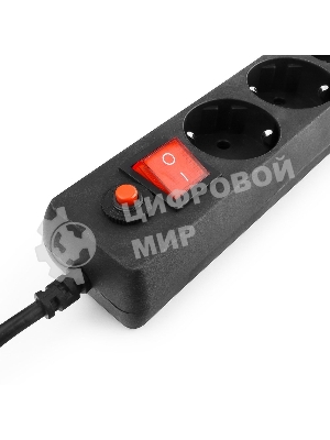 Сетевой фильтр Гарнизон EHB-0 0,5 м 6 розеток черный для UPS