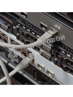 Пaтч-корд Rexant F/UTP, cat.6, RJ45-RJ45, экранированный, PVC серый, 1м