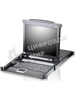 Kvm консоль ATEN SINGLE RAIL 16P PS/2-USB LCDKVMP 17INCH (CL5716MR)
