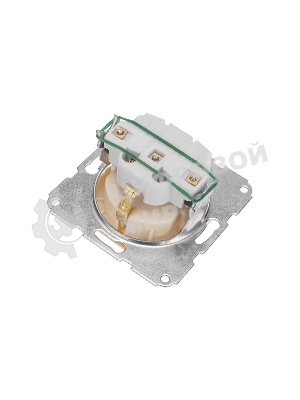 Розетка Kranz 1-ая DEA с/з с крышкой с/у 16А мех. бежевый